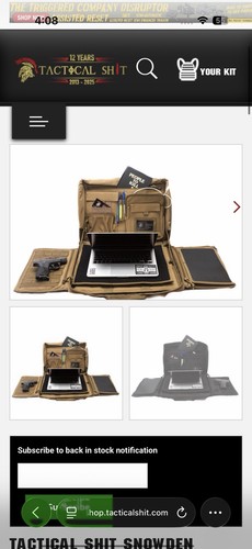 Tactical brand snowden - sh!t,