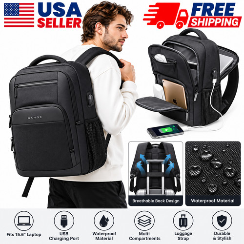 Men usb travel backpack - men's,